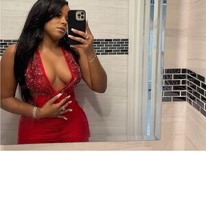 Elegant Red Evening Dress